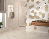 Изображение Умивальник Dune Lavabo Heller White & Gold 36*36*12 золотий 