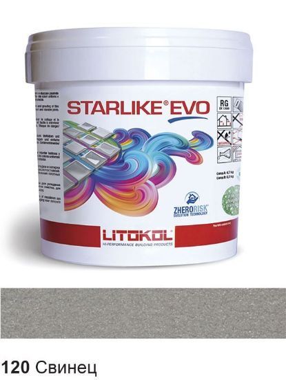Picture of Епоксидна фуга Litokol Starlike Evo, STEVOGST0005, свинець - 120, 5 кг