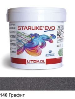 Зображення Епоксидна фуга Litokol Starlike Evo, STEVONGR02.5, Графіт - 140, 2.5 кг