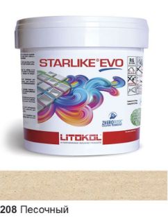 Изображение Эпоксидная затирочная смесь Litokol Starlike Evo, STEVOSBB0005, Песочный - 208, 5 кг