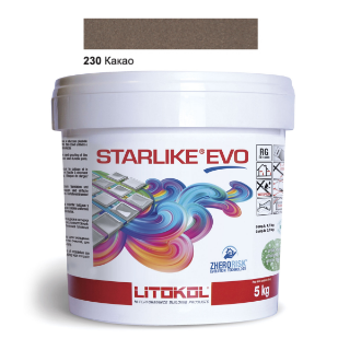 Изображение Эпоксидная затирочная смесь Litokol Starlike Evo, STEVOCCA0005, Какао - 230, 5 кг