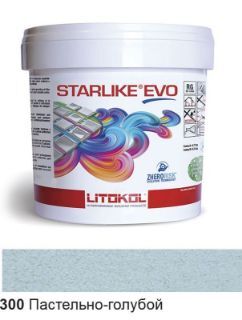 Изображение Эпоксидная затирочная смесь Litokol Starlike Evo, STEVOAPS0005, Пастельно-Голубой - 300, 5 кг