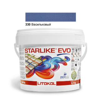 Зображення Епоксидна фуга Litokol Starlike Evo, STEVOBAV02.5, волошковий - 320, 2.5 кг