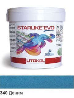 Изображение Эпоксидная затирочная смесь Litokol Starlike Evo, STEVOBDN02.5, Деним - 340, 2.5 кг
