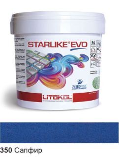 Изображение Эпоксидная затирочная смесь Litokol Starlike Evo, STEVOBZF0005, Сапфир - 350, 5 кг