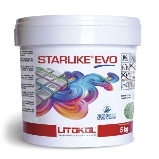 Изображение Эпоксидная затирочная смесь Litokol Starlike Evo, STEVONTR0005, Нейтральный - 113, 5 кг