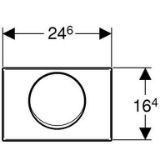 Picture of  Geberit115.108.00.1 Змивна клавіша "Delta 10" нерж. сталь