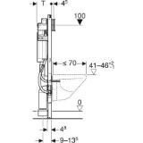 Picture of Geberit 111.375.00.5 Duofix для підвісного унітазу, 112 см, з бачком прихованого монтажу Sigma 12 см