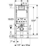 Picture of Geberit 458.103.00.1 DuofixBasic для підвісного унітазу, 112 см, з бачком Delta 12 см
