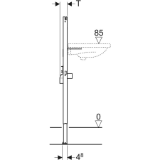 Picture of Geberit 111.471.00.1 Duofix для умивальників, 112 см, вертикальний змішувач
