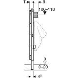 Picture of Geberit 111.616.00.1Duofix для пісуара, 112-130 см, універсальний