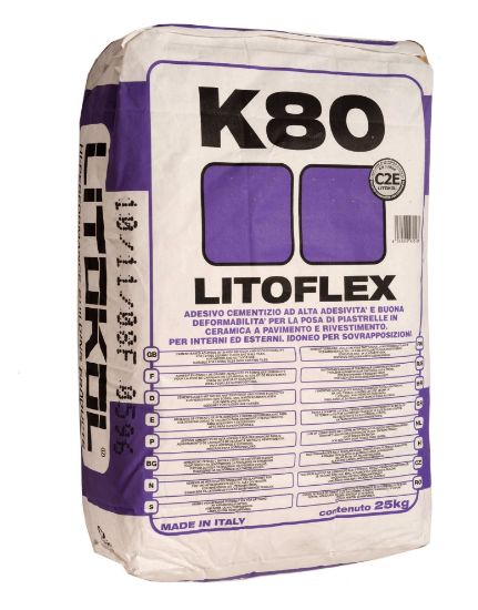 Изображение Клей Litokol Litoflex Pro K80 (K80PROG0020) на цементній основі, 20 кг (сірий)