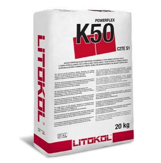 Изображение Клей Litokol Powerflex K50 (K50G0020) на цементной основе, 20 кг (серый)