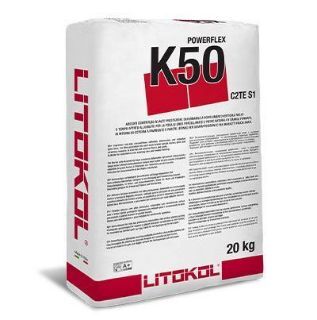 Зображення Клей Litokol Powerflex K50 (K50B0020) на цементній основі, 20 кг (білий)