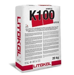 Изображение Клей Litokol Hyperflex K100 (K100G0020) на цементной основе, 20 кг (серый)