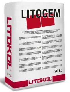 Зображення Суміш гiдравлічна Litokol LITOCEM, (LTC0020) на цементній основі для стяжок, 20 кг (сірий)