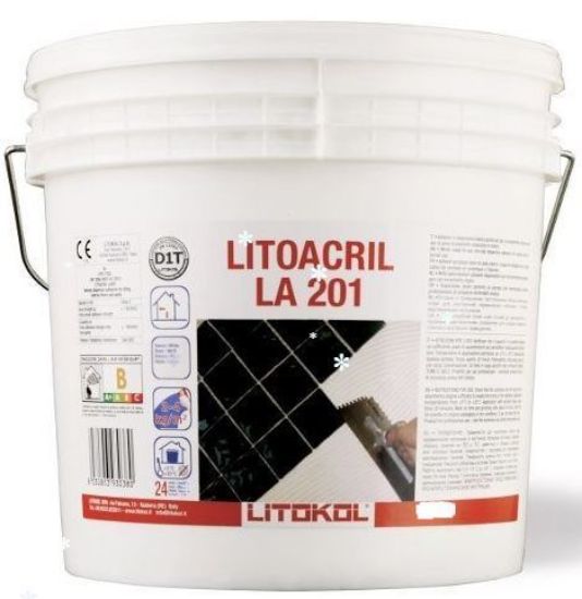 Picture of Клей дисперсійний Litokol LITOACRIL LA201 (LA2010010), на акриловій основі, 10 кг (білий)