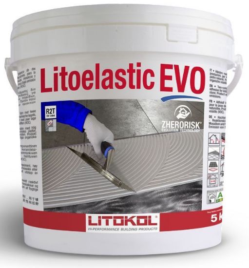 Picture of Клей Litokol LITOELASTIC EVO (LLEVO0005), епоксидно-поліуретановий, 5 кг (білий)