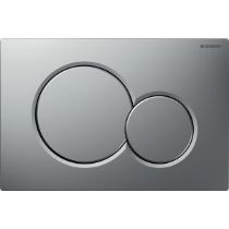 Зображення Geberit 115.770.JQ.5 Sigma01, змивних клавіша для подвійного змиву: лакований матовий хром, глянцевий хром