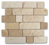 Изображение Мозаїка Dune Mosaico Travertino Brick 30.5*30.5 бежева