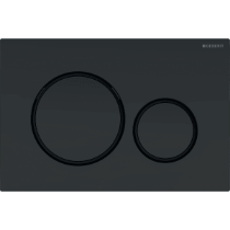 Изображение Geberit 115.882.16.1 Sigma20,Смывная клавиша для двойного смыва: черный матовый, легко чистящееся покрытие, черная