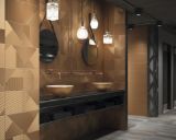 Изображение Умивальник Dune Lavabo White and Copper 40*40*15 білий мідний