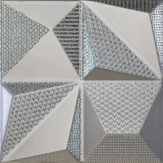 Зображення Плитка Dune Shapes Multishapes Silver 25*25 срібна