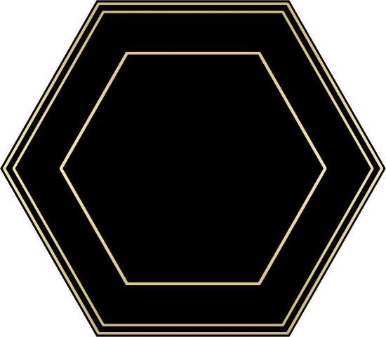 Изображение Плитка Dune Shapes Hexaline Comb Black 21.5*25 чорна