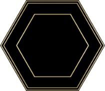 Изображение Плитка Dune Shapes Hexaline Comb Black 21.5*25 чорна