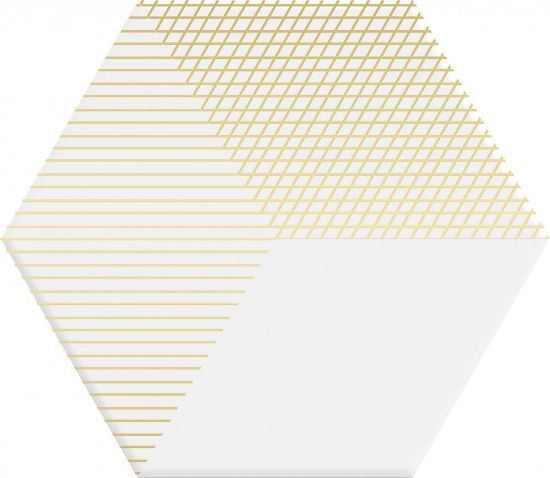 Picture of Плитка Dune Shapes Hexaline Mix White 21.5*25 біла