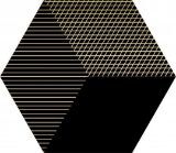 Picture of Плитка Dune Shapes Hexaline Mix Black 21.5*25
