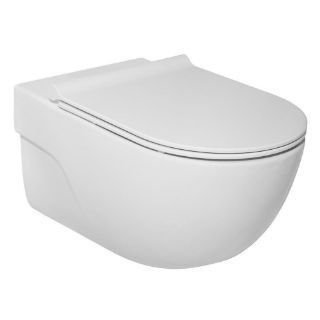 Зображення Підвісний унітаз Roca Meridian Rimless 560х360 мм з сидінням SLIM, Soft Close A34H240000