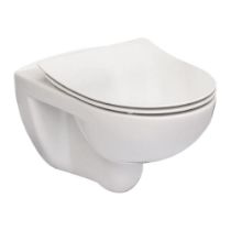 Зображення Підвісний унітаз Roca Victoria Rimless з сидінням SLIM Soft Close A34H398000