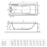 Изображение Ванная Excellent AVA 1500х700 WAEX.AVA15WH