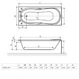 Изображение Ванная Excellent Sekwana 1400х700 WAEX.SEK14WH