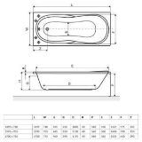 Изображение Ванная Excellent Sekwana 1700х750 WAEX.SEK17WH