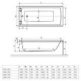 Picture of Ванна Excellent Aquaria 1400×700 WAEX.AQU14WH