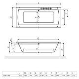 Изображение Ванная Excellent Aquaria Lux 1800×800 WAEX.AQU18WH