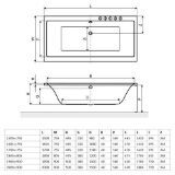 Изображение Ванная Excellent Pryzmat 2000×900 WAEX.PRY20WH