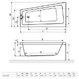 Picture of Ванная Excellent AVA Comfort 1500х800 WAEX.AVL15WH