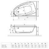 Изображение Ванная Excellent Aquaria Comfort 1500×950 WAEX.AQL15WH