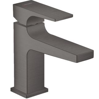 Изображение Смеситель для умывальника Hansgrohe Metropol 100 с донным клапаном push-open, Brushed Black Chrome (32500340)