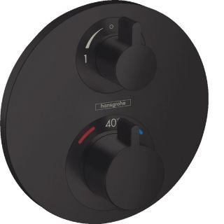 Зображення Термостат прихованого монтажу Hansgrohe Ecostat S, Matt Black (15758670)