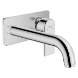 Изображение Смеситель для умывальника настенный Hansgrohe Vernis Shape 205 мм, хром (71578000)