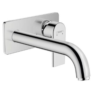 Изображение Смеситель для умывальника настенный Hansgrohe Vernis Shape 205 мм, хром (71578000)