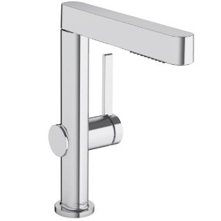 Изображение Смеситель для умывальника Hansgrohe Finoris 230 с вытяжным душем 2jet и донным клапаном Push-Open, хром (76063000)