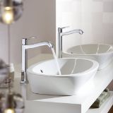 Изображение Смеситель для умывальника Hansgrohe Metris Classic с донным клапаном, хром (31078000)