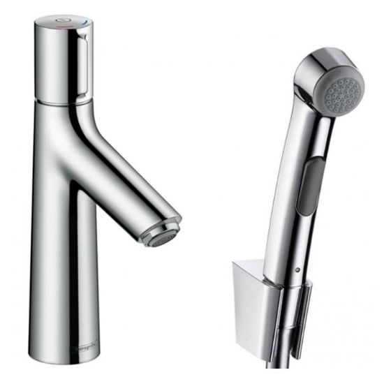 Picture of  Змішувач для умивальника Hansgrohe Talis Select S 100 із зливним клапаном і гігієнічним гарнітуром, хром (72291000)