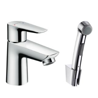 Зображення Змішувач для умивальника Hansgrohe Talis E 110 з гігієнічної лійкою, хром (71729000)