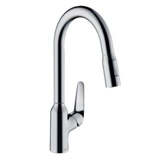 Зображення Змішувач для кухні Hansgrohe Focus M42-H220 2Jet з висувним виливом, Sbox, хром (71820000)